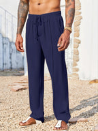Men’s Straight-Fit Casual Pants – Corduroy, Anti-Wrinkle, Ankle Length