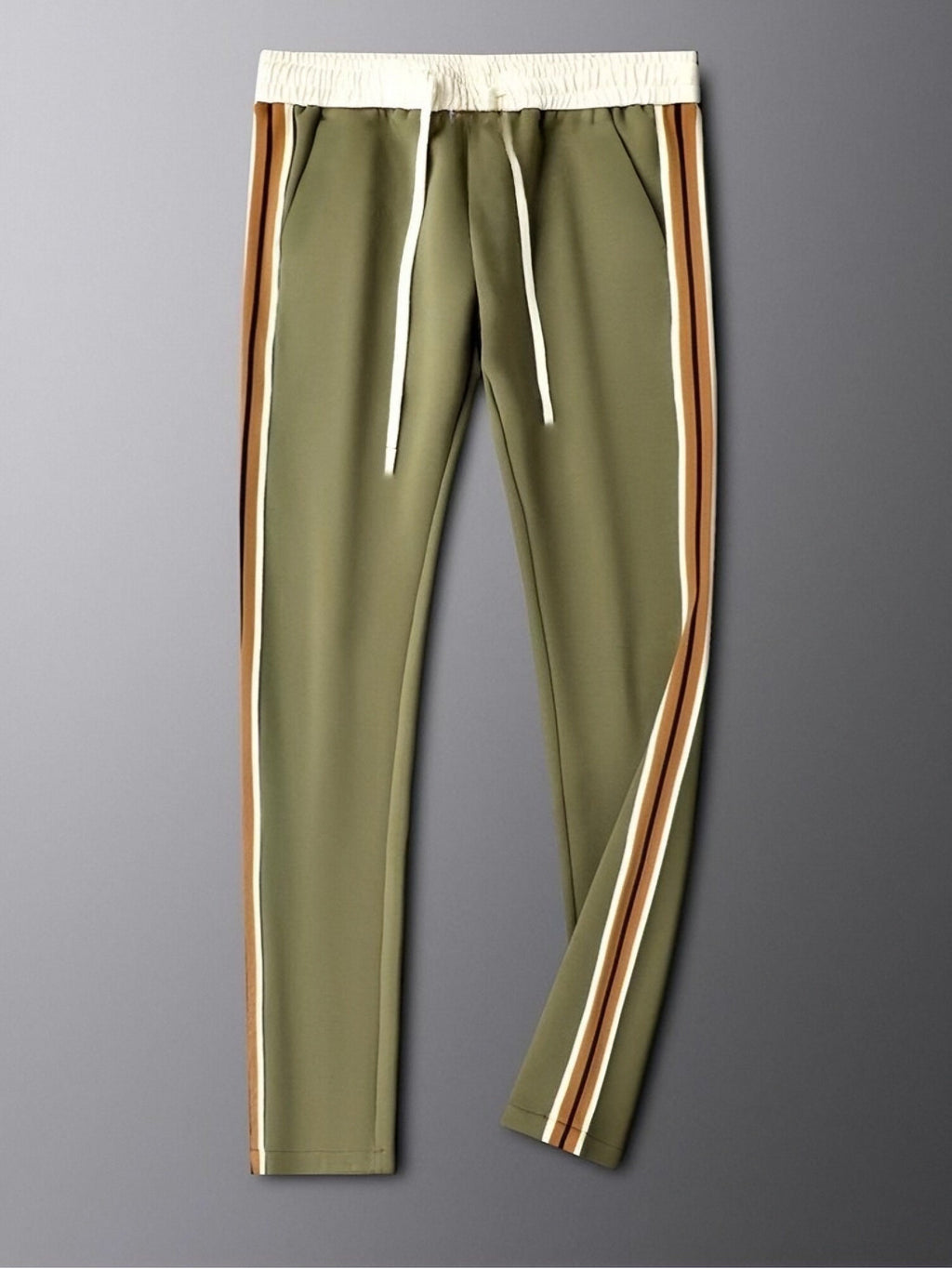 Men’s Casual Straight-Leg Pants – Corduroy & Linen, Wrinkle Resistant