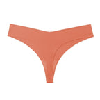 Women’s Low Waist Seamless T-Back Panties – Ice Silk, Cotton Crotch