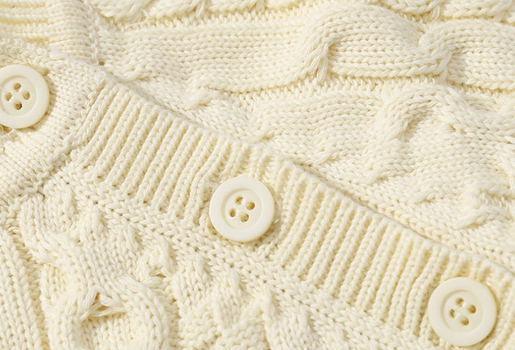 Baby Autumn Winter Knitted Onesie - Cozy Romper