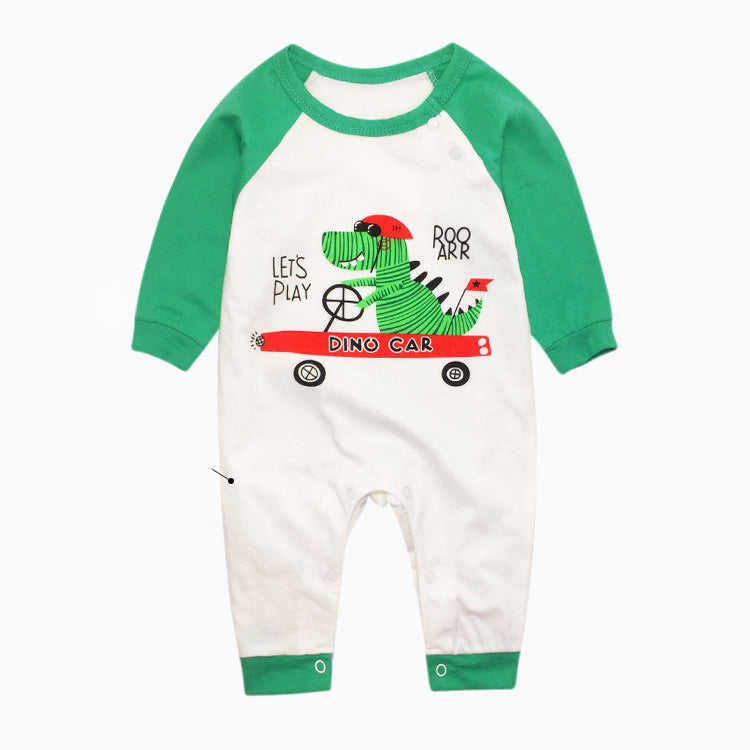 Newborn Baby Long Sleeve Romper - Spring & Autumn Outing Clothes Green
