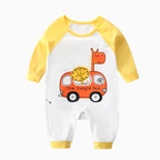 Newborn Baby Long Sleeve Romper - Spring & Autumn Outing Clothes Yellow