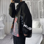 Graffiti Clothes Men's Korean Style Trendy Handsome Street Jacket
