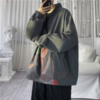 Graffiti Clothes Men's Korean Style Trendy Handsome Street Jacket