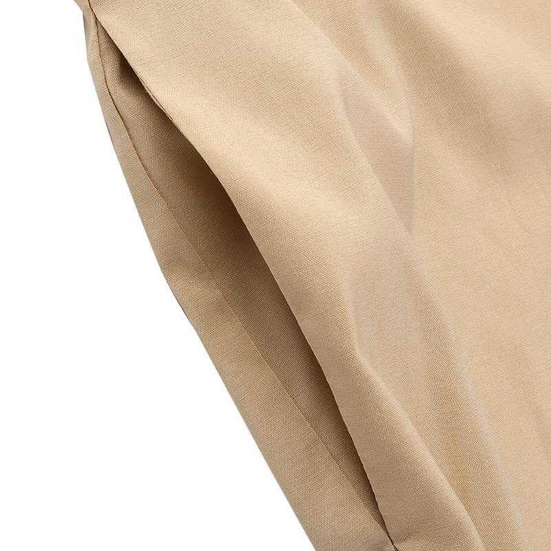 Retro Button-Front Jumpsuit - Vintage Loose Fit