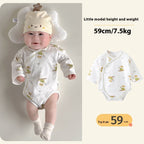 Baby Pure Cotton Romper - Class A Boneless Spring & Autumn Hardworking AMI