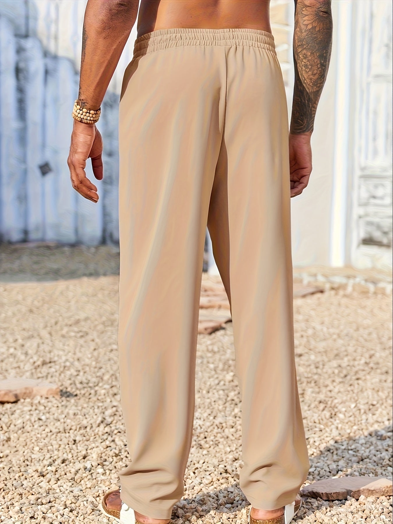 Men’s Straight-Fit Casual Pants – Corduroy, Anti-Wrinkle, Ankle Length