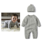 Baby Autumn Winter Knitted Onesie - Cozy Romper