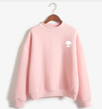 Alien Graphic Sweatshirt - Casual Pullover Hoodie