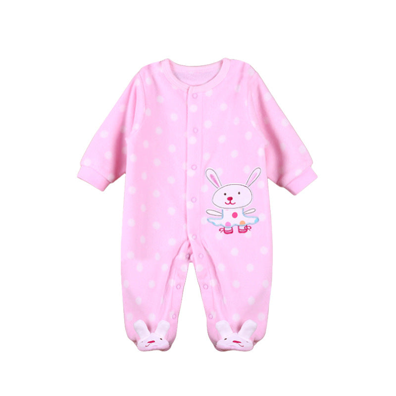 Spring & Autumn Infant Romper - Comfortable Baby Onesie Y Pink Rabbit 3 Yards