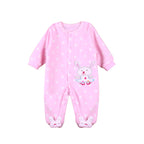 Spring & Autumn Infant Romper - Comfortable Baby Onesie Y Pink Rabbit 3 Yards