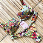 Printed Tassel Bikini Set - Multi-Color Two-Piece K232