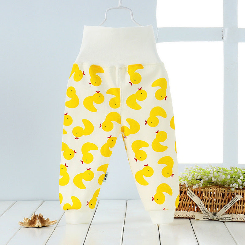 Newborn baby cotton pants Yellow
