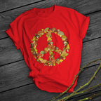 Printed Short Shirts Team Uniforms European And American Fabrics Red