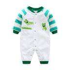 Spring & Autumn Infant Romper - Comfortable Baby Onesie Y Green Frog