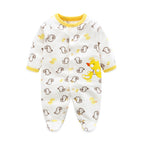 Spring & Autumn Infant Romper - Comfortable Baby Onesie Y White Duck