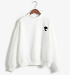 Alien Graphic Sweatshirt - Casual Pullover Hoodie