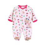 Spring & Autumn Infant Romper - Comfortable Baby Onesie Y Deer On White Background