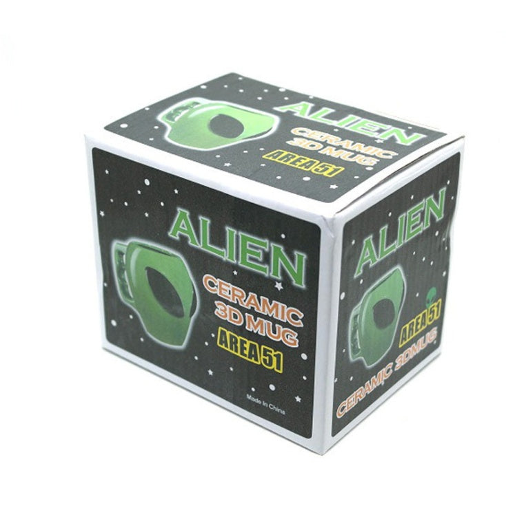 Alien Ceramic Mug - Cartoon Design Coffee Cup 301-400ml