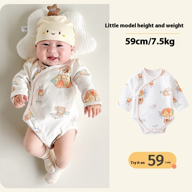 Baby Pure Cotton Romper - Class A Boneless Spring & Autumn Big Traveler