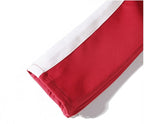 FOG Men's Casual Pants with Zipper - Retro Stripe Design