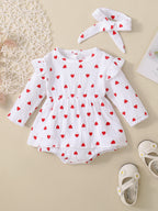 Baby Girl Valentine's Day Love Dress White