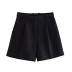 Women's Fashionable All-match High Waist Casual Suit Shorts