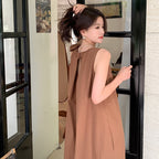 Women's French Sleeveless Dress Summer