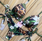 Printed Tassel Bikini Set - Multi-Color Two-Piece QS01