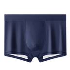 Men's Flat-cut Ice Silk Shorts Sapphire Blue