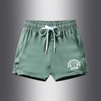 Men's Ice Silk Leisure Sports 3-point Shorts Army Green