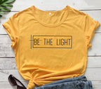 Men's Women's European And American T-shirts Yellow black font