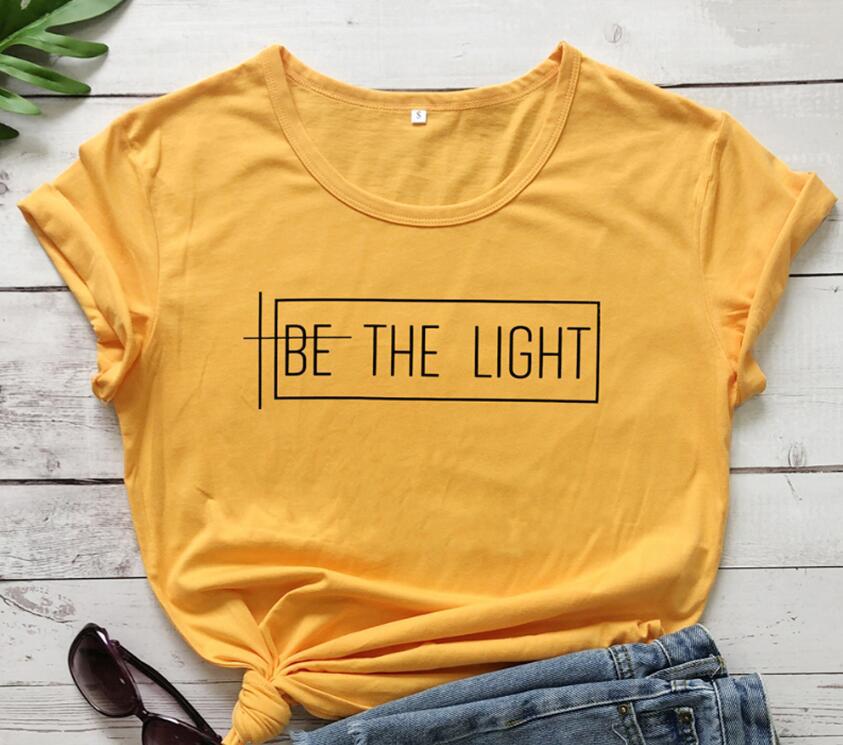 Men's Women's European And American T-shirts Yellow black font