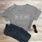 Men's Women's European And American T-shirts Dark grey white font