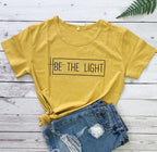 Men's Women's European And American T-shirts Ginger yellow black letters