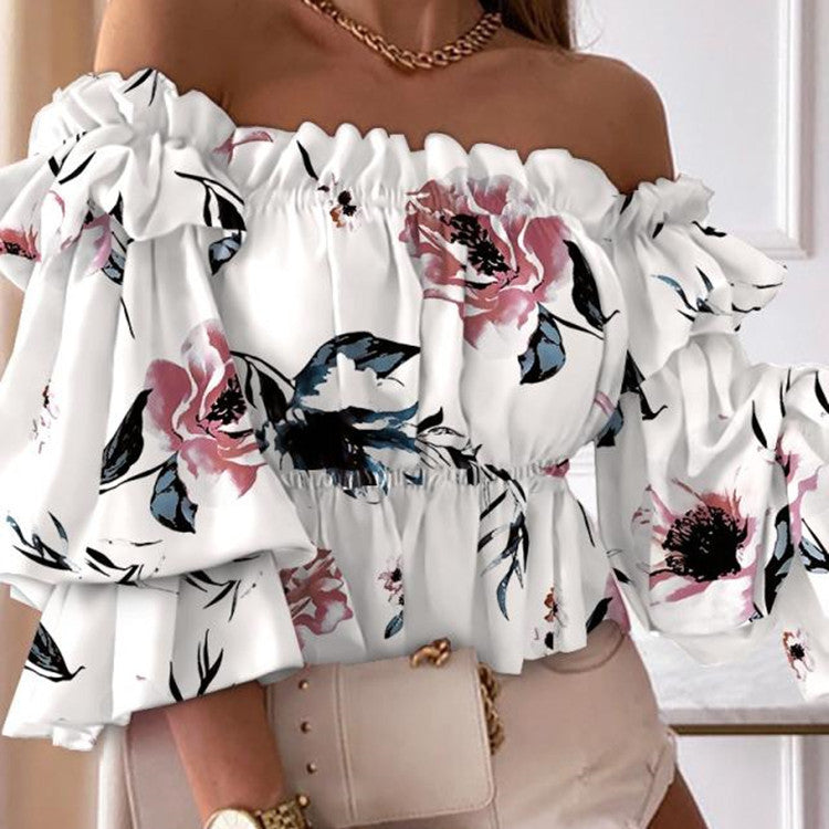 Women's Long Sleeve Blouse - Sexy Casual Shirt
