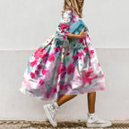 Summer Loose High Waist Dress - Sweet Printed Style BLQ22091PK