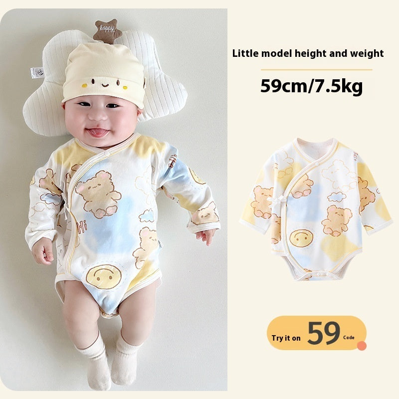 Baby Pure Cotton Romper - Class A Boneless Spring & Autumn Sky Paradise