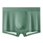 Men's Flat-cut Ice Silk Shorts Green